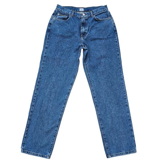 VTG CK EasyFit Jeans Size 14 Stone Wash Cotton Denim Calvin Klein Y2K 90s EUC - Picture 1 of 10